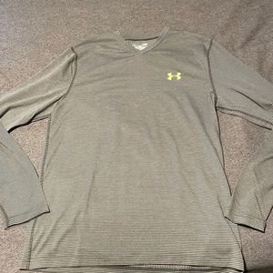 Under Armour long sleeve stripe tee, L, EUC